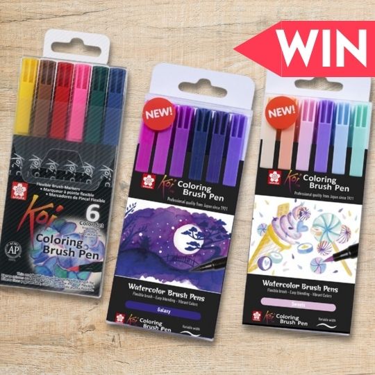 Win a bumper set of Sakura Koi Coloring Brush Pens