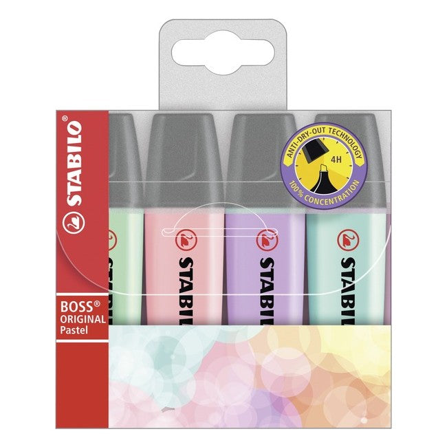 STABILO BOSS ORIGINAL - 4 pastel highlighters – Pen Pusher