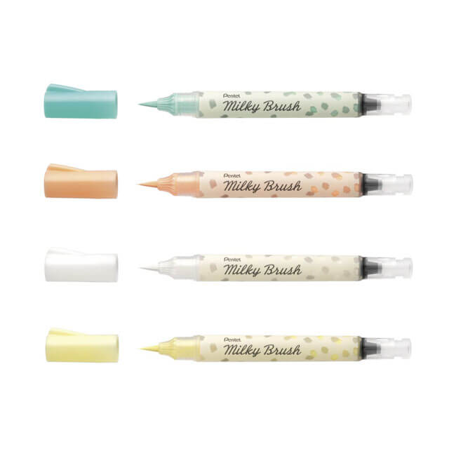 Pentel® Milky Pop™ 4 Color Medium Pastel Gel Pens