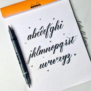 Practice your modern calligraphy with a full alphabet