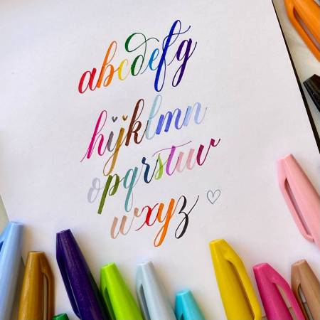 Get creative with the Pentel Brush Sign pens