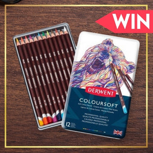 Win a set of Derwent Coloursoft colouring pencils