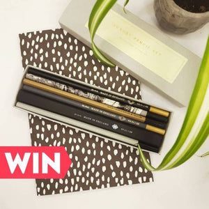 Win a luxury notebook and pencil set for Mother's Day