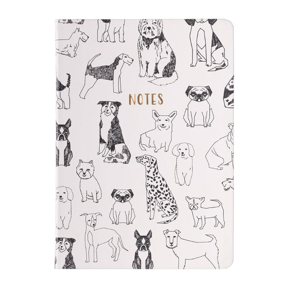 Pooches Galore A5 Lined Soft Cover Notebook