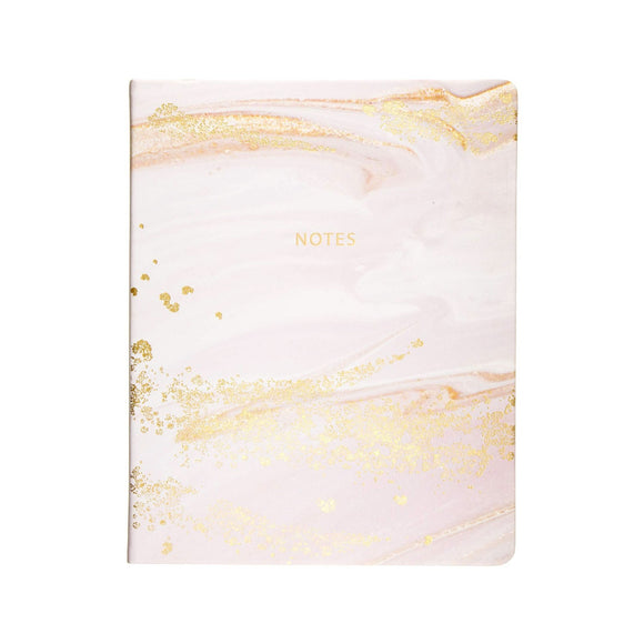 Pink & Gold Marble Hardcover Notebook