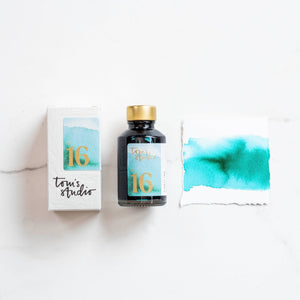 Tom's Studio Fountain Pen Ink - Sunny Teal