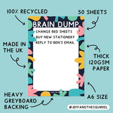 Black Cat A6 Notepad - Recycled Monochrome Stationery