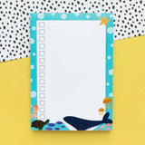 Ocean Checklist A6 Notepad - Colourful Recycled Stationery