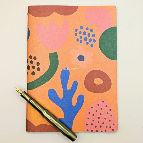 A5 Metallic Coral Notebook