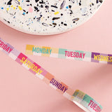 Gingham Days of the Week Washi Tape