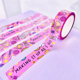 Making it Up as I Go Gold Foil Washi Tape