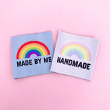 Handmade Rainbow Woven Label