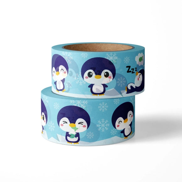 Penguin snow and ice washi tape
