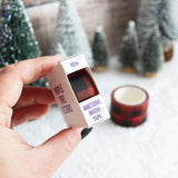 Red Check Washi Tape