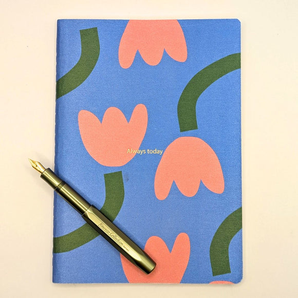 A5 Metallic Tulip Notebook