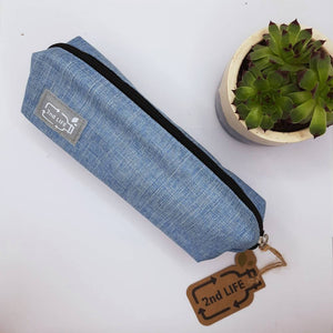 2nd Life recycled pencil case - blue