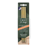 VENT For Change IDEAS set of 3 recycled pencils - 4 colours available