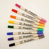 Kuretake Zig Brushables two-tone brush marker - 8 colours available