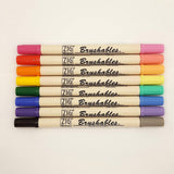Kuretake Zig Brushables two-tone brush marker - 8 colours available