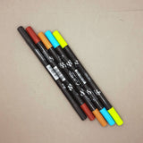 ONLINE Calli.Twin double-tip markers - 5 pen set, Fresh Edition
