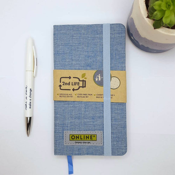 2nd Life recycled pocket dot grid notepad
