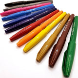 Pentel Brush Sign Pen - 12-pen set, original shades