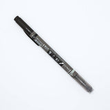 Tombow Fudenosuke Twin Tip Calligraphy Brush Pen - black & grey