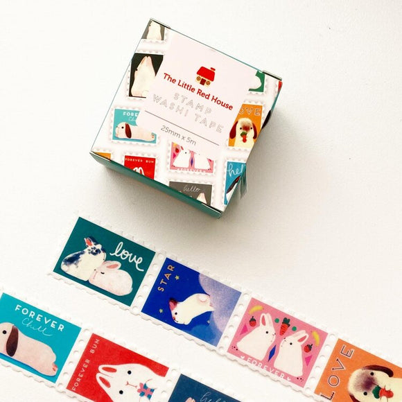 Bunnies Stamps wide washi tape