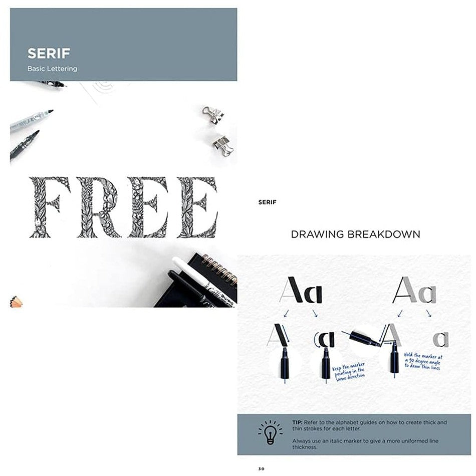 Research Class Lettering Manuscript Class Hand Lettering Kit – Pen Pusher | The creative pen and ...