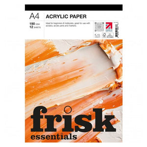 Frisk A4 Acrylic Paper Pad - 190gsm 12 sheets