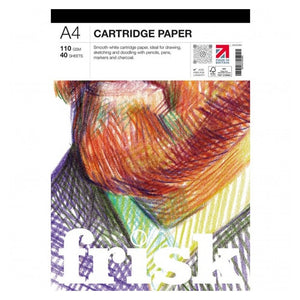 Frisk A4 Cartridge Paper Pad - 110gsm 40 sheets