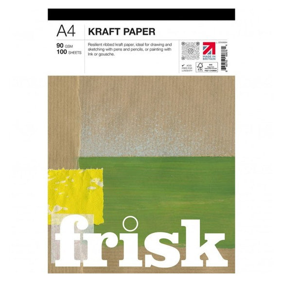 Frisk A4 Kraft Paper Pad - 90gsm 100 sheets