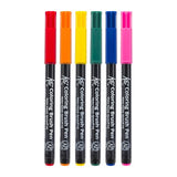 Sakura Koi Colouring Brush Pen - Set of 6, Bright