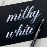 Kuretake Zig Fudebiyori Pigment - Milky White