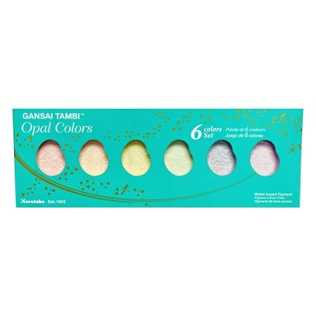 Gansai Tambi Watercolors- Opal Colors Set of 6