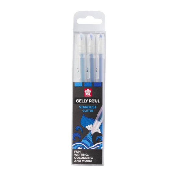 Sakura Gelly Roll Stardust Ocean glitter gel pens - 3-pen set