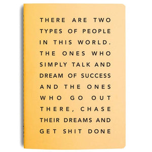MiGoals A5 Get Shit Done Manifesto notebook - 4 colours available