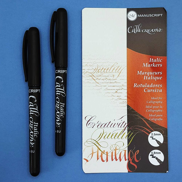 Manuscript CalliCreative Black Italic Pens pen set, Medium