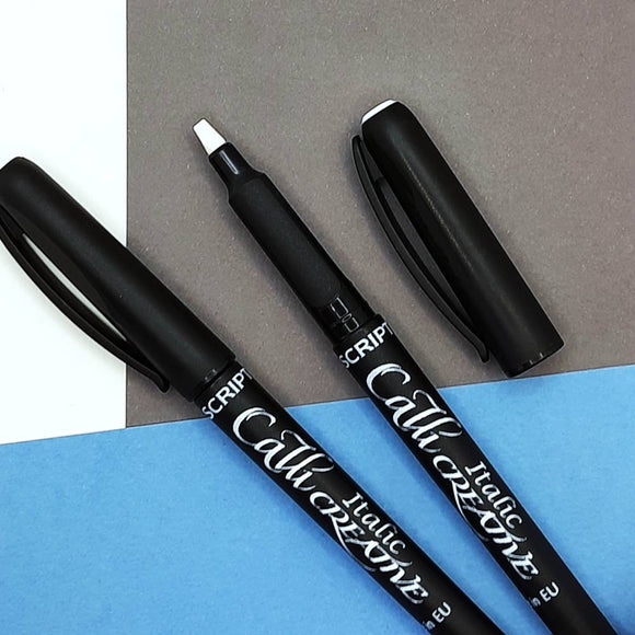 Manuscript CalliCreative White Italic Pens - 2 pen set, Medium