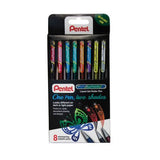 Pentel Hybrid Dual Metallic gel pens - 8-pen set