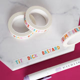 Rude Words Funny Washi Tape