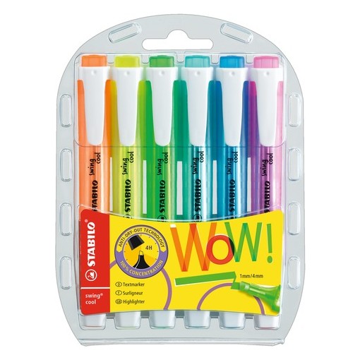 STABILO Swing Cool - 6 highlighters