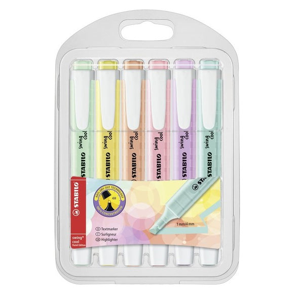 STABILO Swing Cool Pastel - 6 highlighters